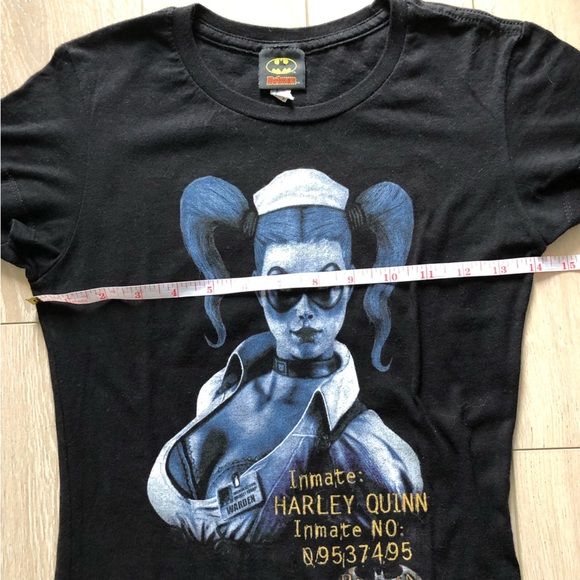 Harley Quinn Batman Arkham Asylum T-Shirt DC Comics Made in Mexico - Picture 8 of 9